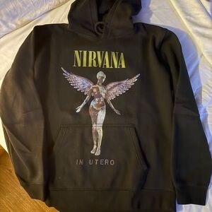 NIRVANA Black and Yellow Label Hoodie
